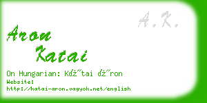 aron katai business card